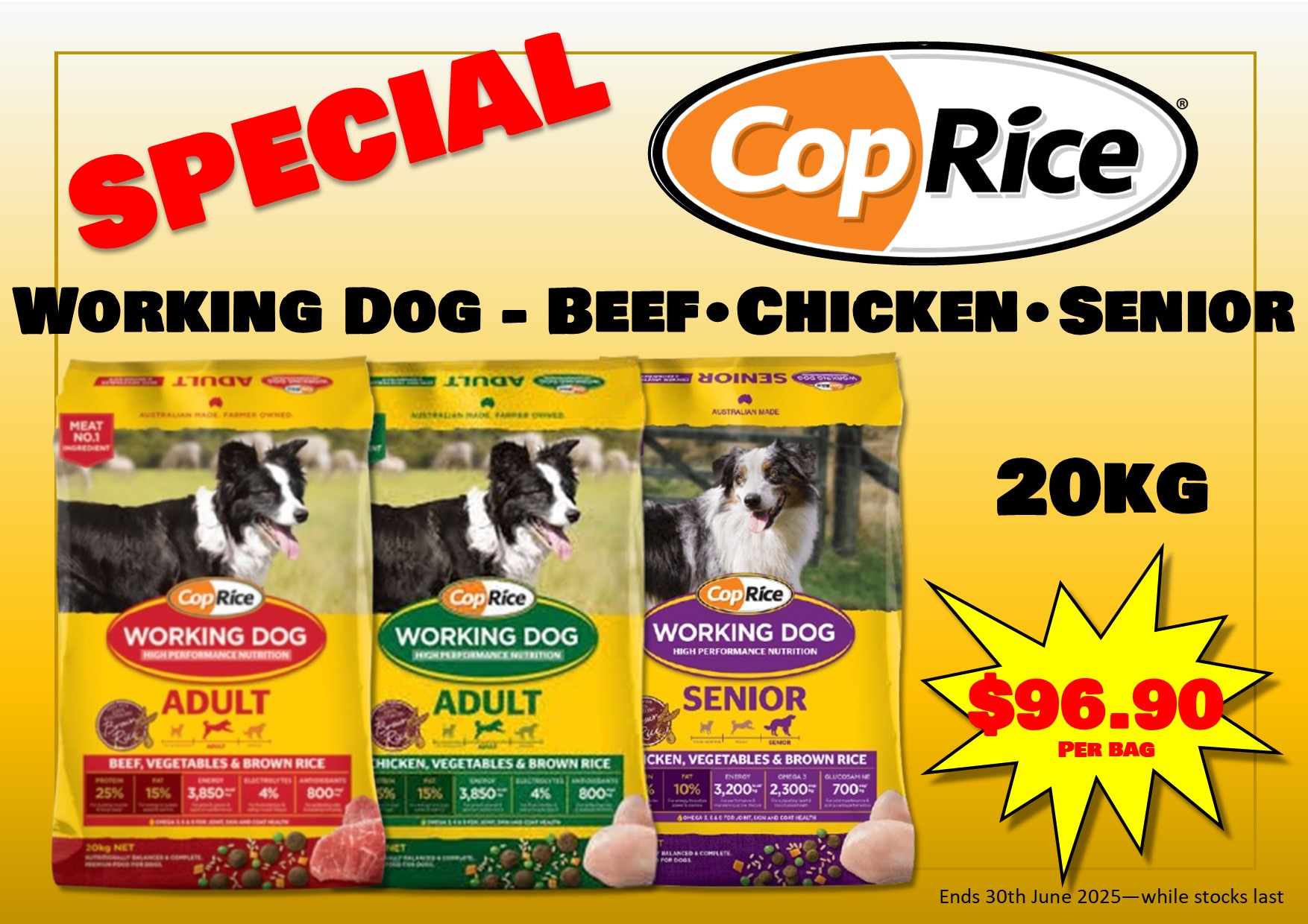 coprice dog special June 2025